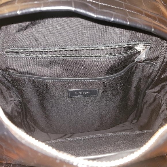 Saint laurent city backpack in crocodile embossed leather - Picture 4 of 4
